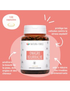 Huile Onagre Bourrache Bio - Natura Force 2