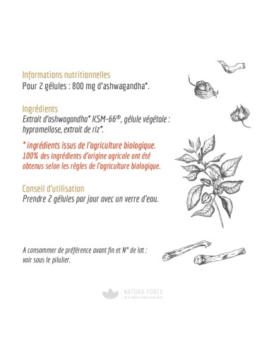 Ashwagandha Bio - Natura Force