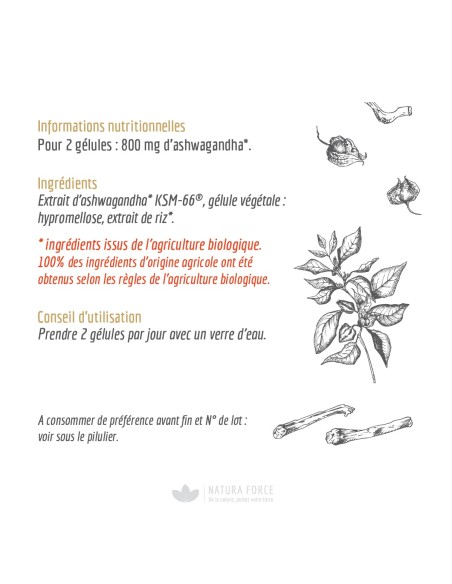 Ashwagandha Bio - Natura Force