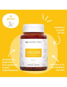 Curcuma bio - gélules - Natura Force 2