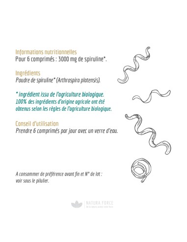 Spiruline - comprimés - Natura Force