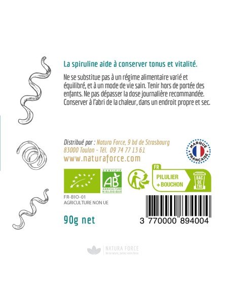 Spiruline - comprimés - Natura Force