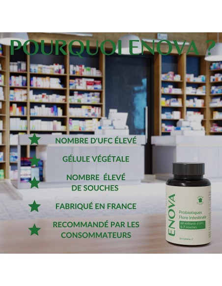 Probiotiques Flore intestinale - gélule - Enova