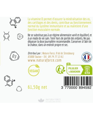 Vitamine D3 - Natura Force